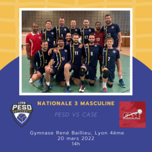 match PESD volley contre CASE